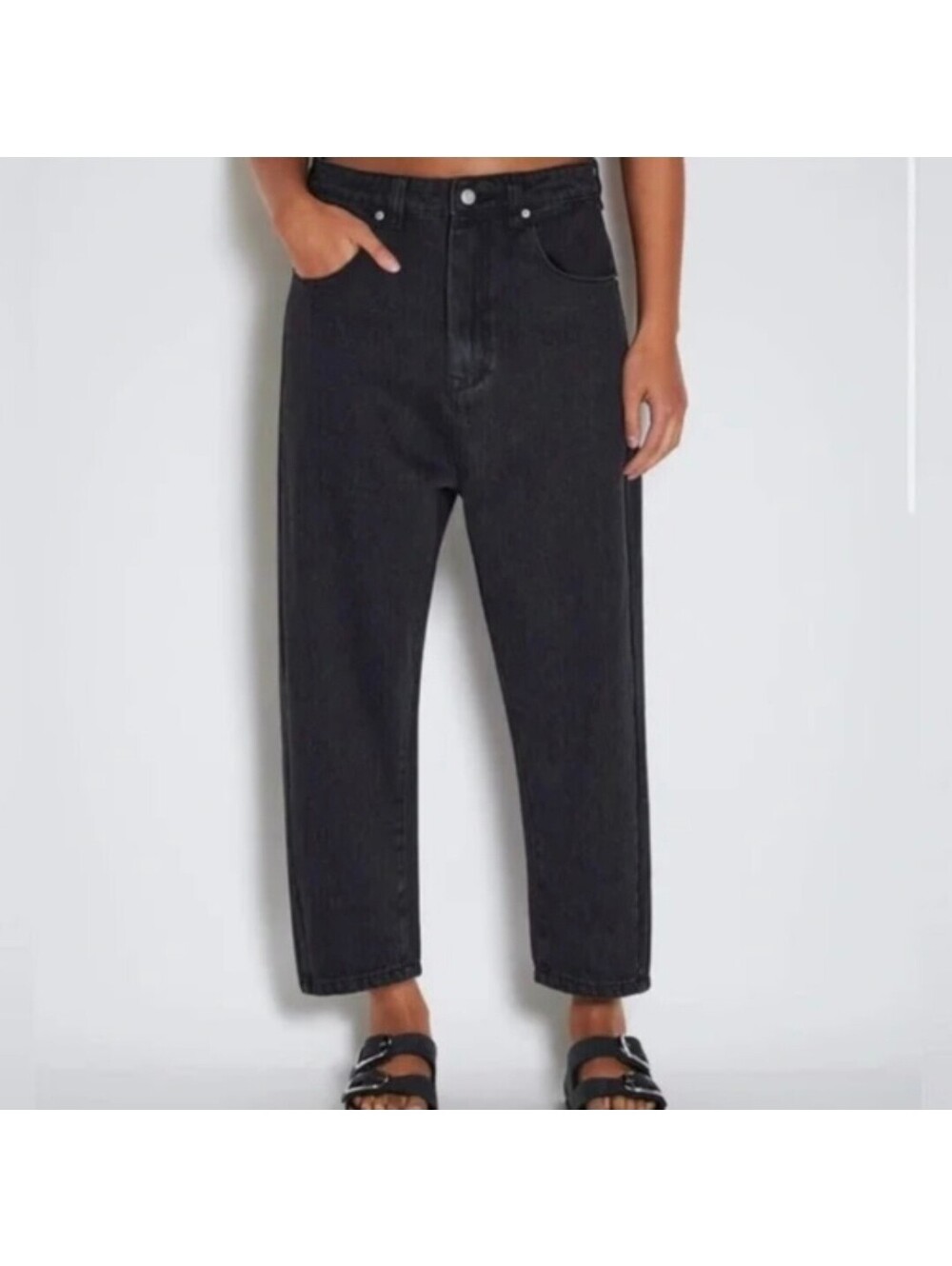 ROUCHA Black Slouchy Jeans Size A, Small